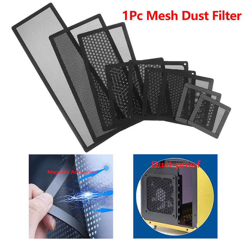 Dust Filter Pc - コンピュータクーラーファン用ダストフィルター、ダストネットカバー、メッシュネット、磁気フレーム、PCシャーシ、冷却ファン
