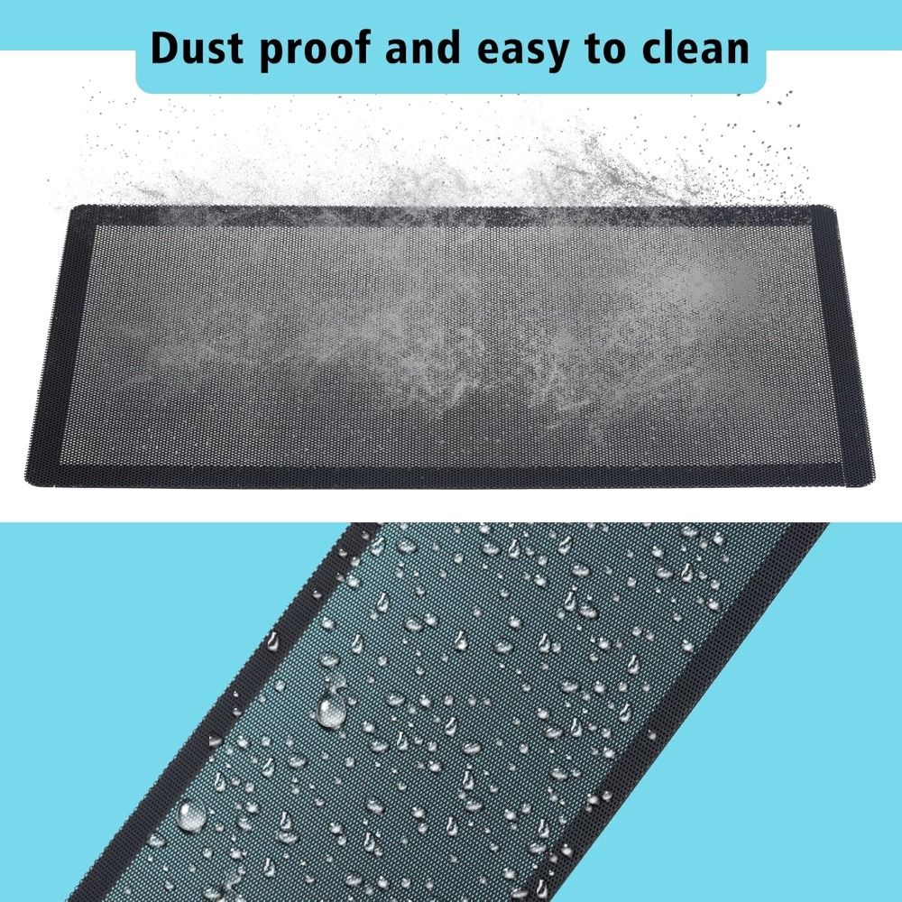 新しい PVC ダストフィルターカバー磁気フレームブラック  - Dust Filter Pc のレビューと価格