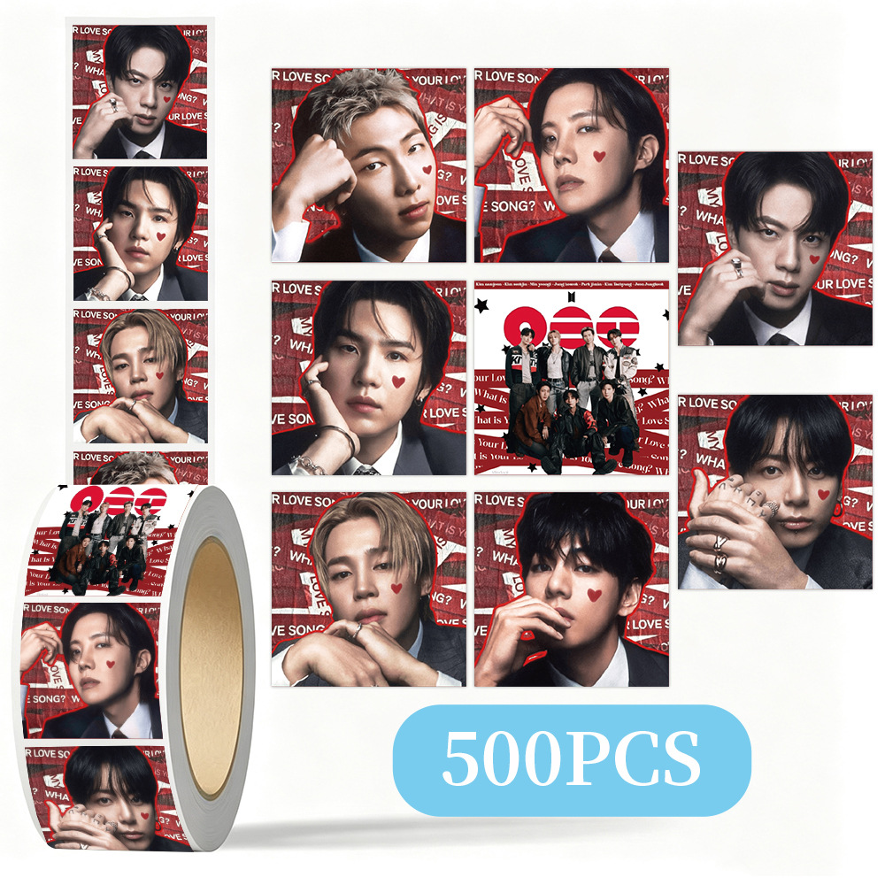 K-POP BTS ロールステッカー 500枚 DIY ジャ - Case Fans のレビューと価格
