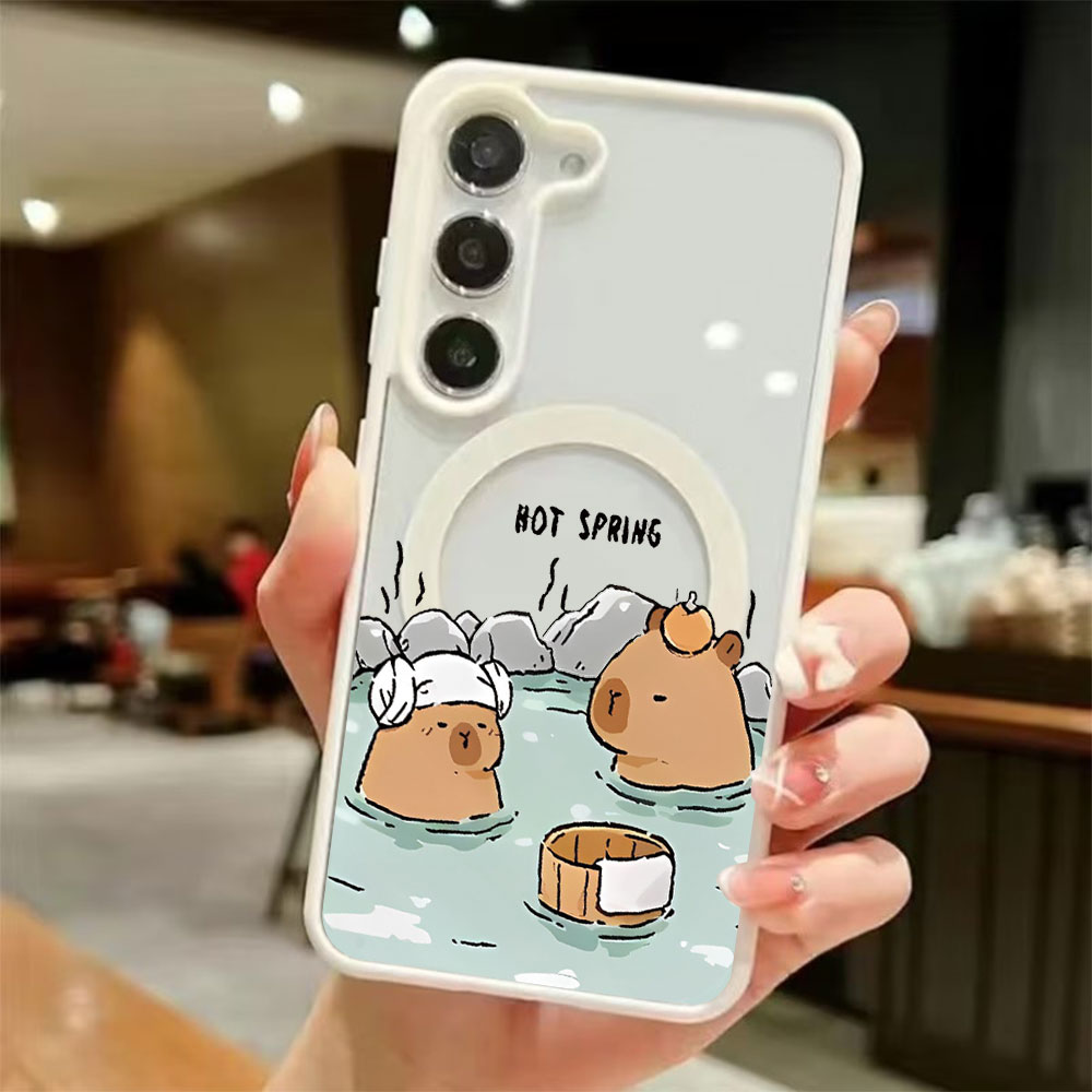 カラートランスペアレント磁気吸着スマホケース Samsung - Computer Case のレビューと価格