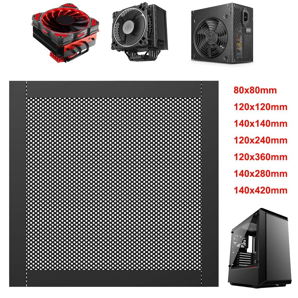 新しいPVC製防塵フィルターカバー、磁石付きフレーム、ブラッ - Dust Filter Pc のレビューと価格