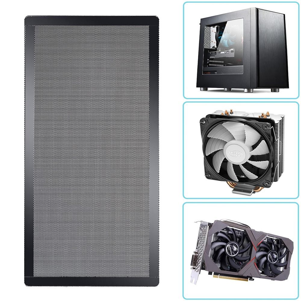 新しいPVC製防塵フィルターカバー、磁石付きフレーム、ブラッ - Dust Filter Pc のレビューと価格